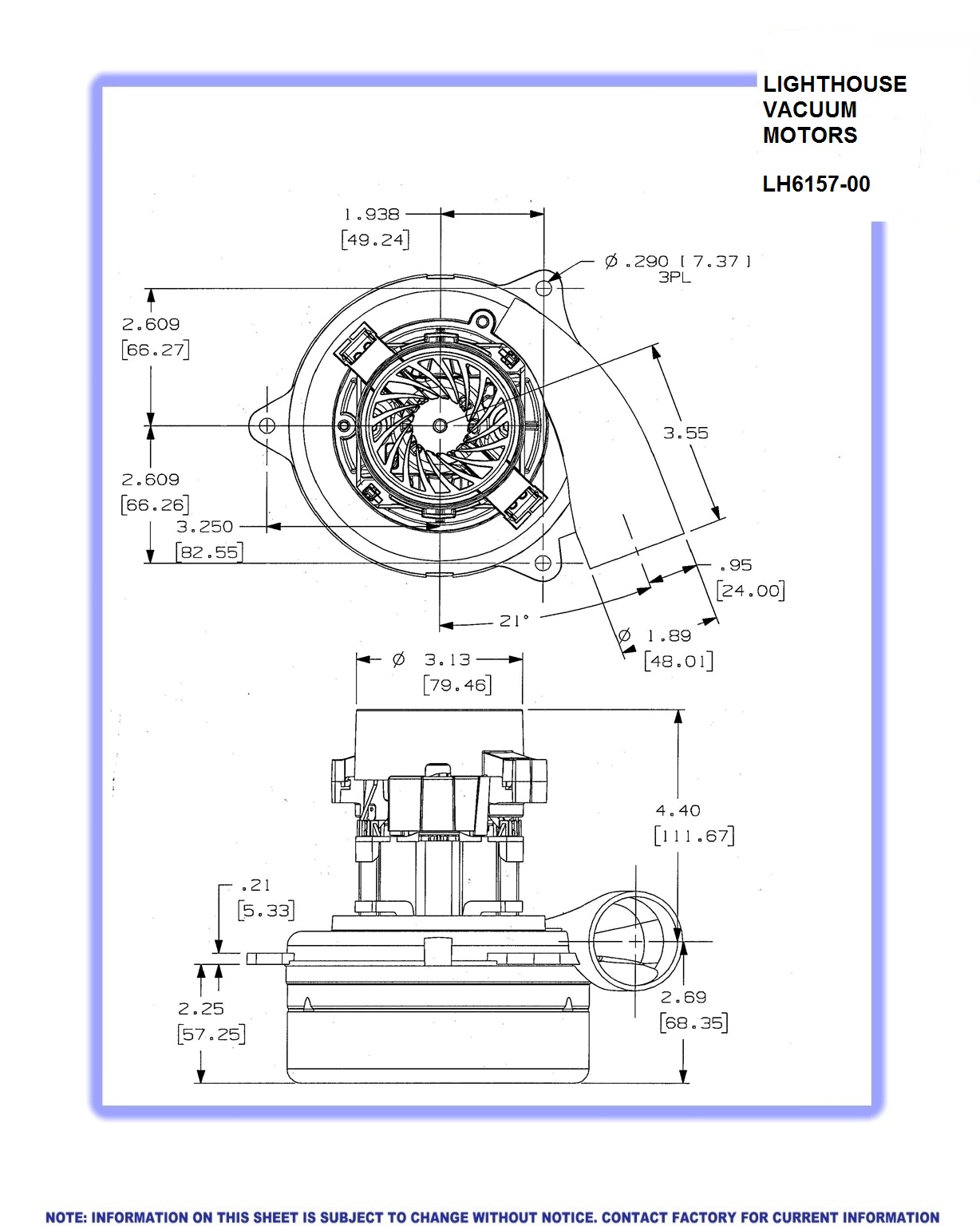 Lighthouse Brand Vacuum Motors